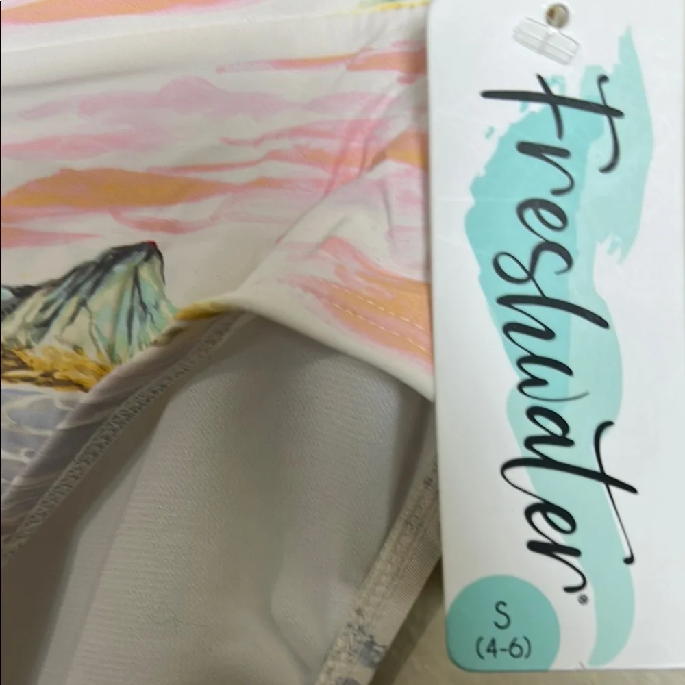 NEW Freshwater‎ Tropical Print Bikini Bottom - Multicolor
